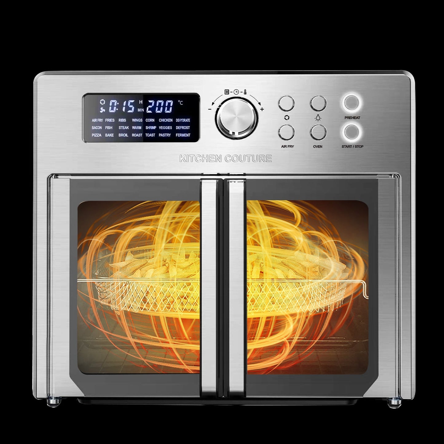 Friggitrice Ad Aria 25 litri Multifunzione Silver - ITALYSUPPLY