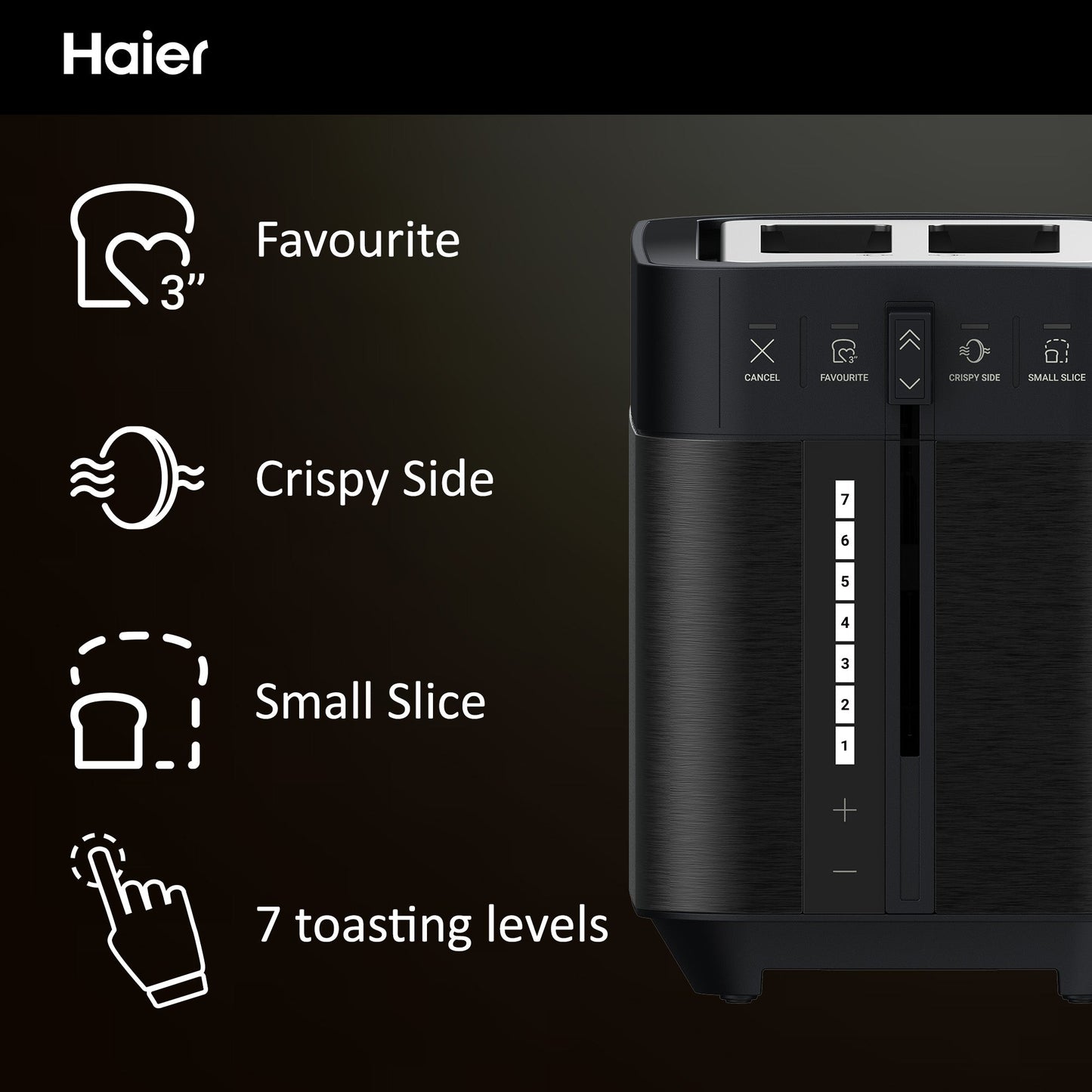 Tostapane Haier I-Master 2 fette Serie 5 - ITALYSUPPLY