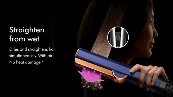 Dyson Airstrait Straightener Prussian Blue Rich Copper - ITALYSUPPLY