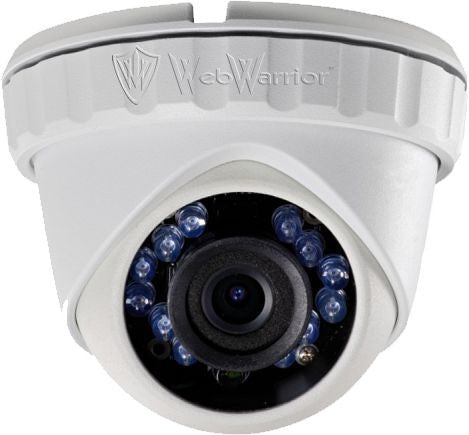 1.3MP HD TVI 720P Armored Mini Dome Camera, 3.6mm lens, White