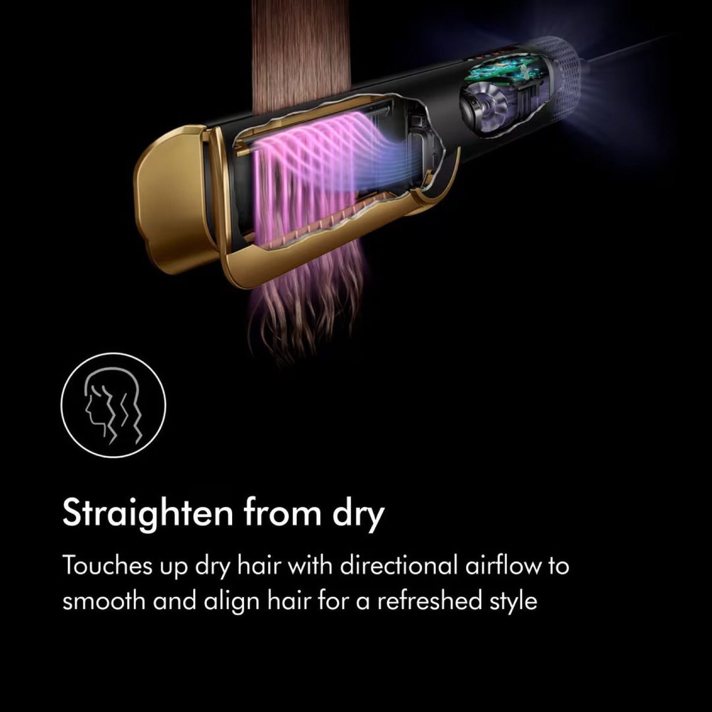 Dyson Airstrait Straightener Onyx Black and Gold - ITALYSUPPLY