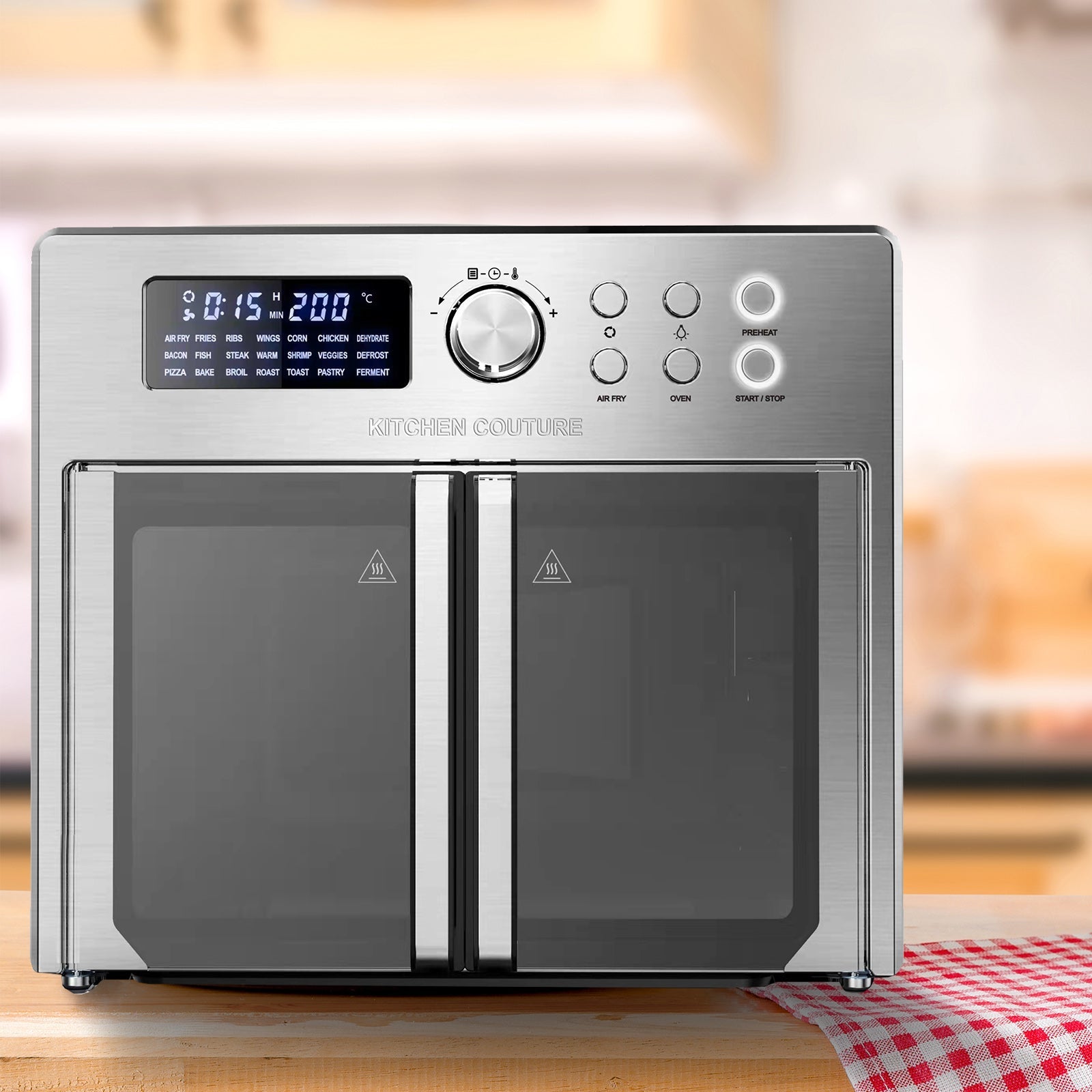 Friggitrice Ad Aria 25 litri Multifunzione Silver - ITALYSUPPLY