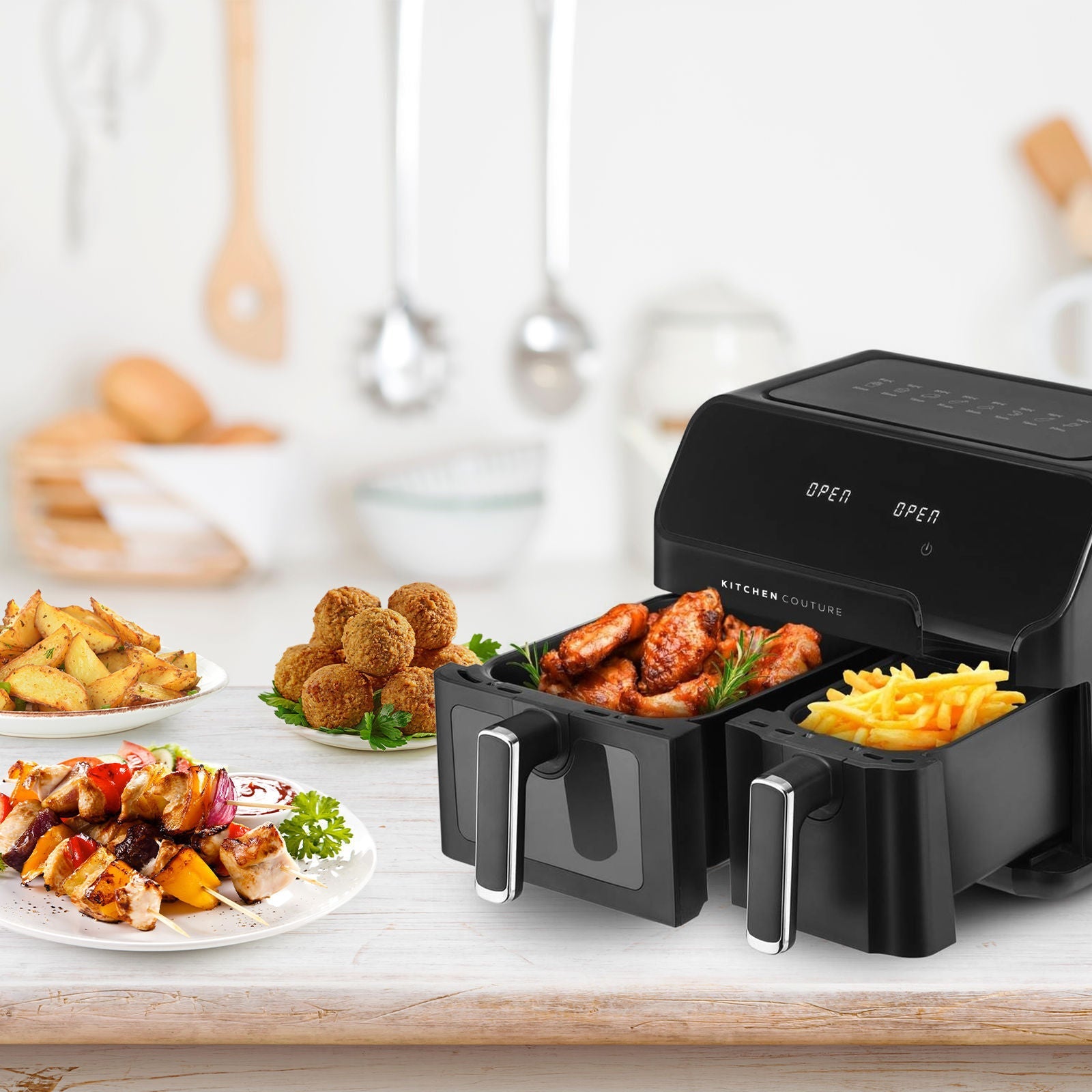 Friggitrice Ad Aria 10 litri Dual Cooking Zones - ITALYSUPPLY