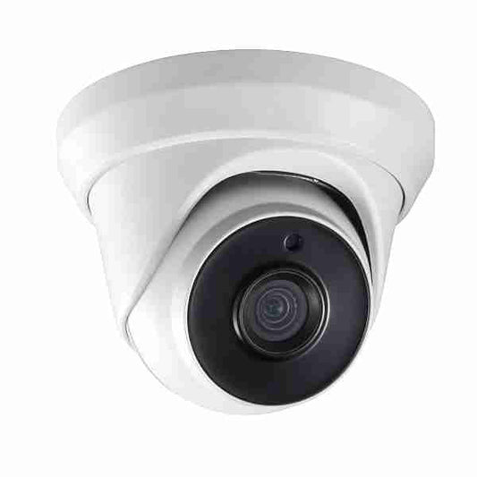 5MP HD TVI Advanced EXIR Armored Dome Camera, White/Black Face (D)