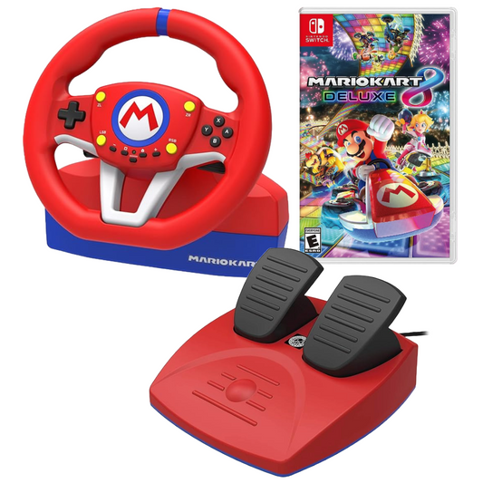 Nintendo Switch Racing Wheel + Super Mario Kart 8 Deluxe - ITALYSUPPLY